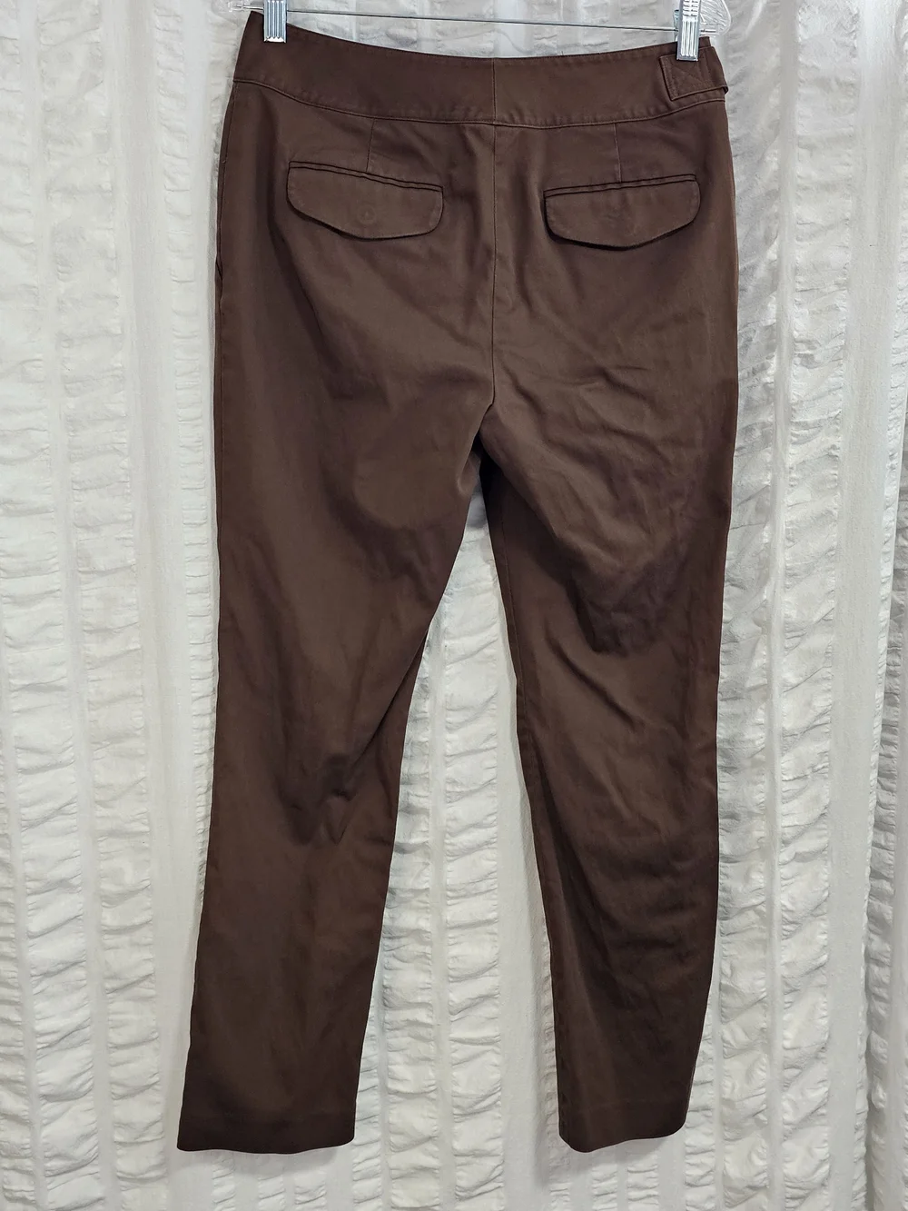 Y2K Vintage Ralph Lauren Brown Belted Chinos Womens Pants 8